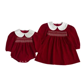 Sister Matching Outfits Dress Newborn Baby Onesies