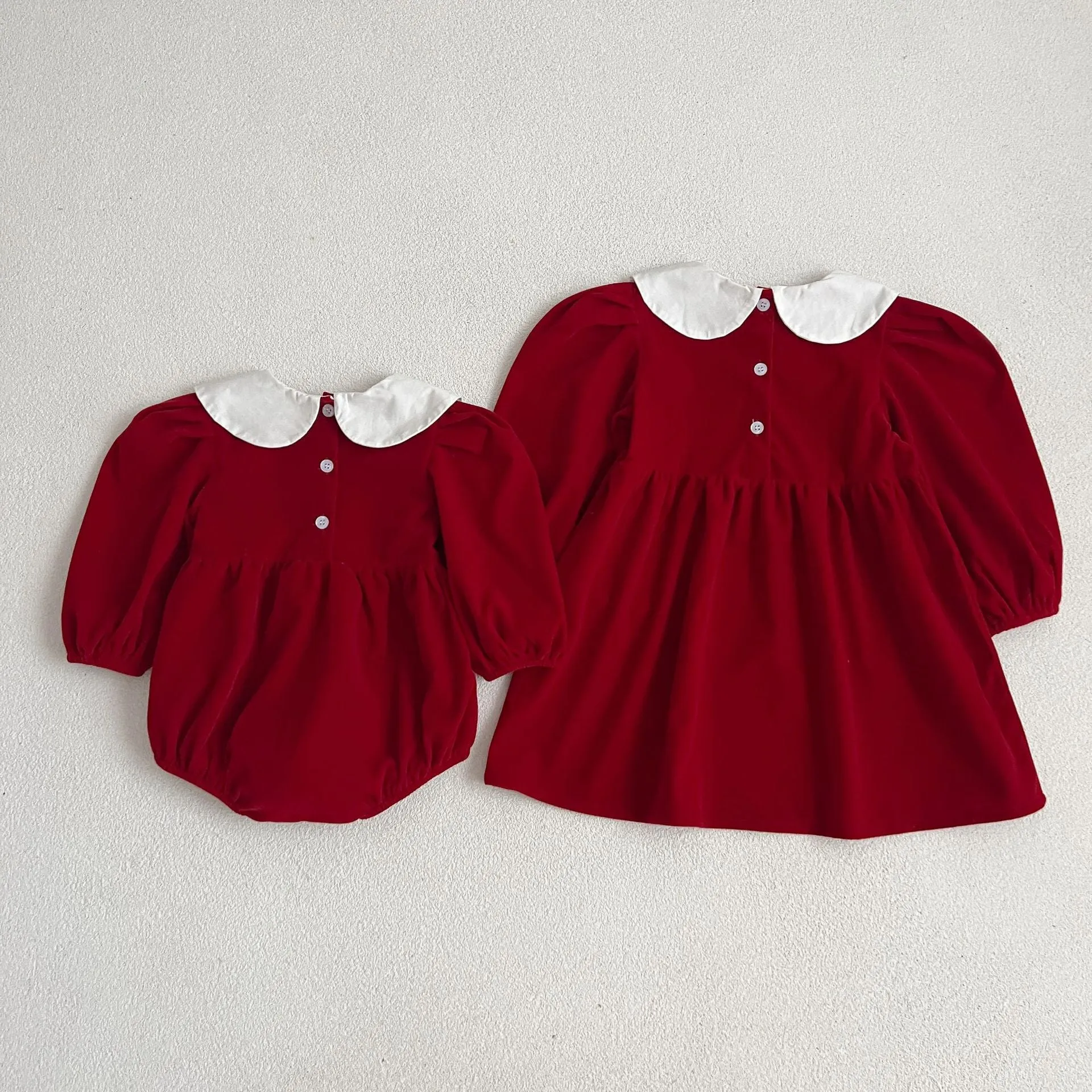 Sister Matching Outfits Dress Newborn Baby Onesies