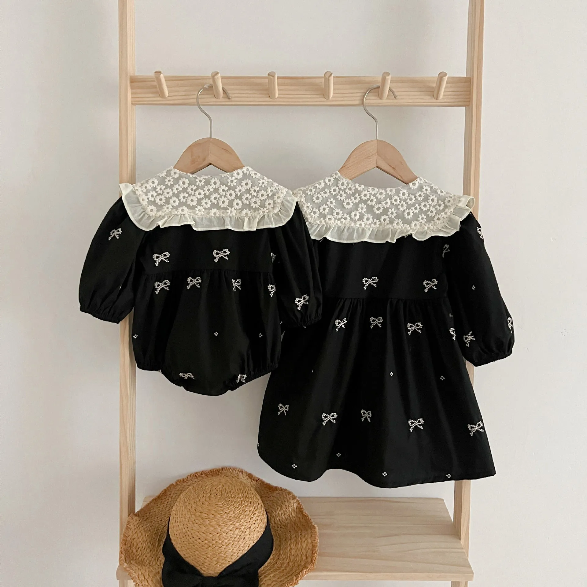 Sister Matching Outfits Dress Newborn Baby Onesies