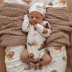 Snuggle Hunny -long sleeve bodysuit -lion