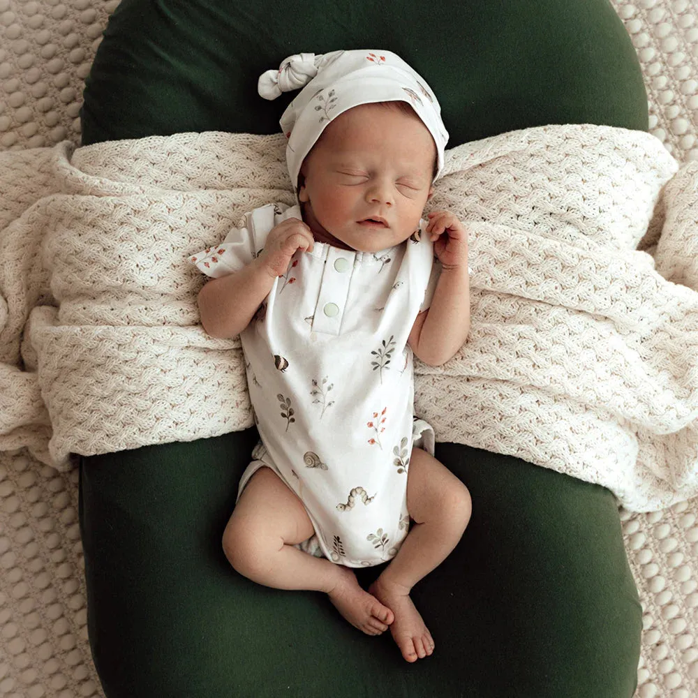 Snuggle Hunny - Organic Short Sleeve Bodysuit - Garden Friends