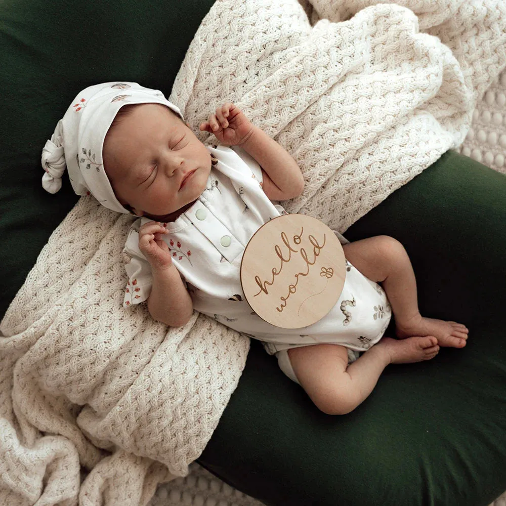 Snuggle Hunny - Organic Short Sleeve Bodysuit - Garden Friends
