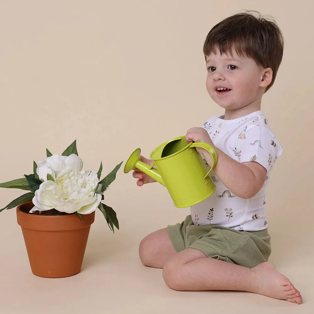 Snuggle Hunny - Organic Short Sleeve Bodysuit - Garden Friends