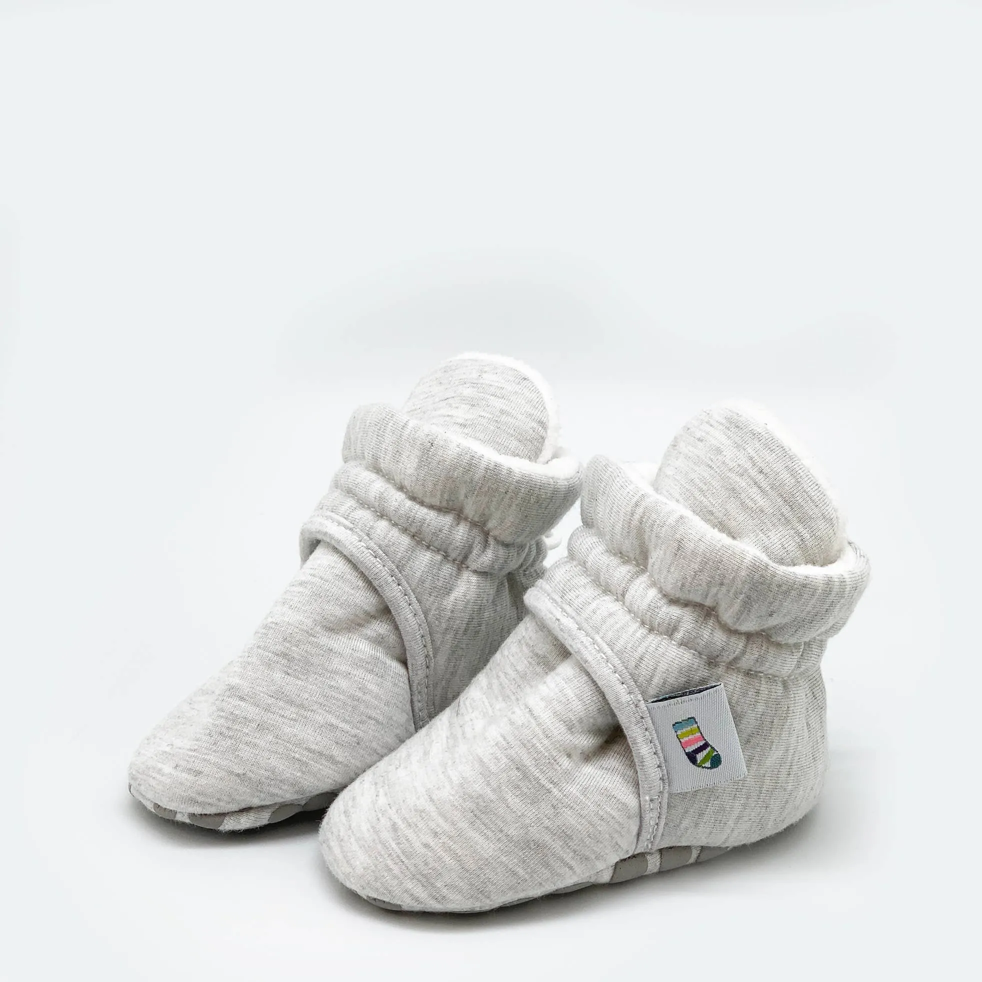Stay-on, Non-Slip Bootie - Grey