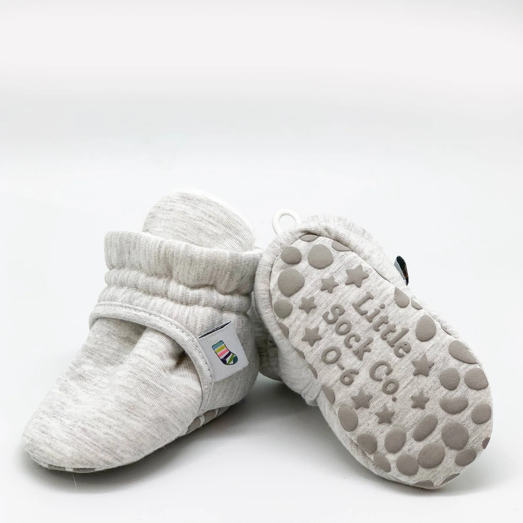 Stay-on, Non-Slip Bootie - Grey