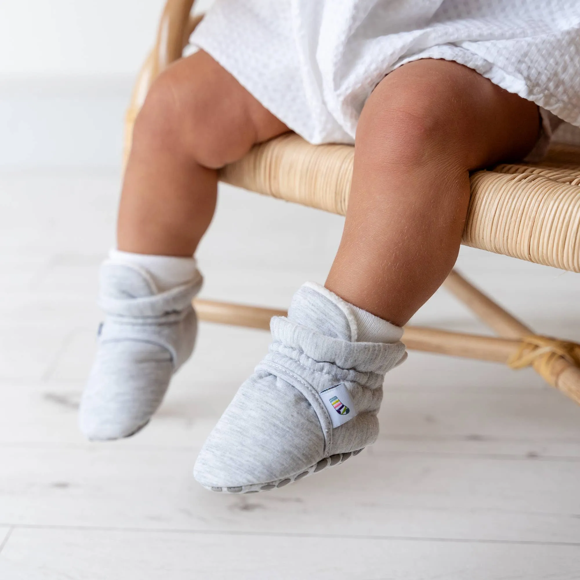Stay-on, Non-Slip Bootie - Grey