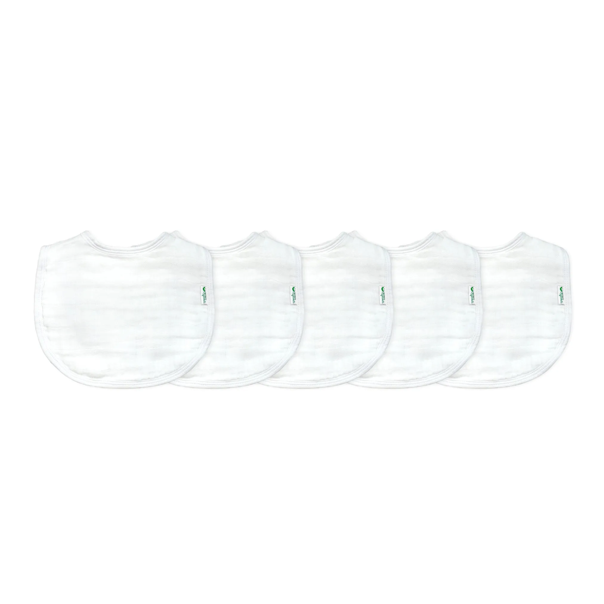 Super Soft & Absorbent: Organic Cotton Muslin Bibs