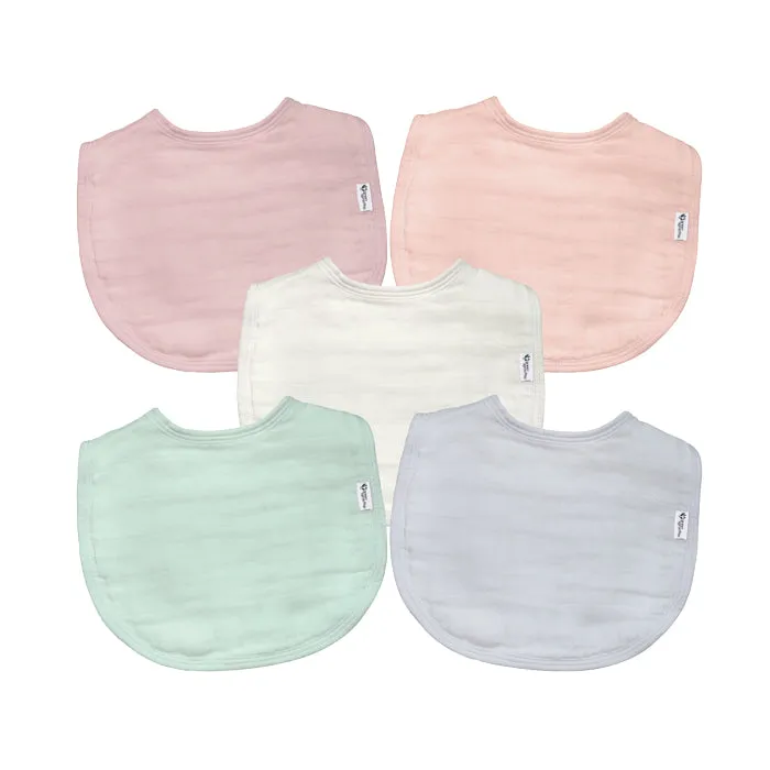 Super Soft & Absorbent: Organic Cotton Muslin Bibs