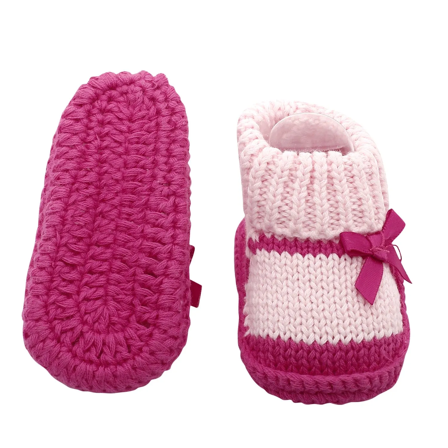 Sweet Bows Pink Socks Booties