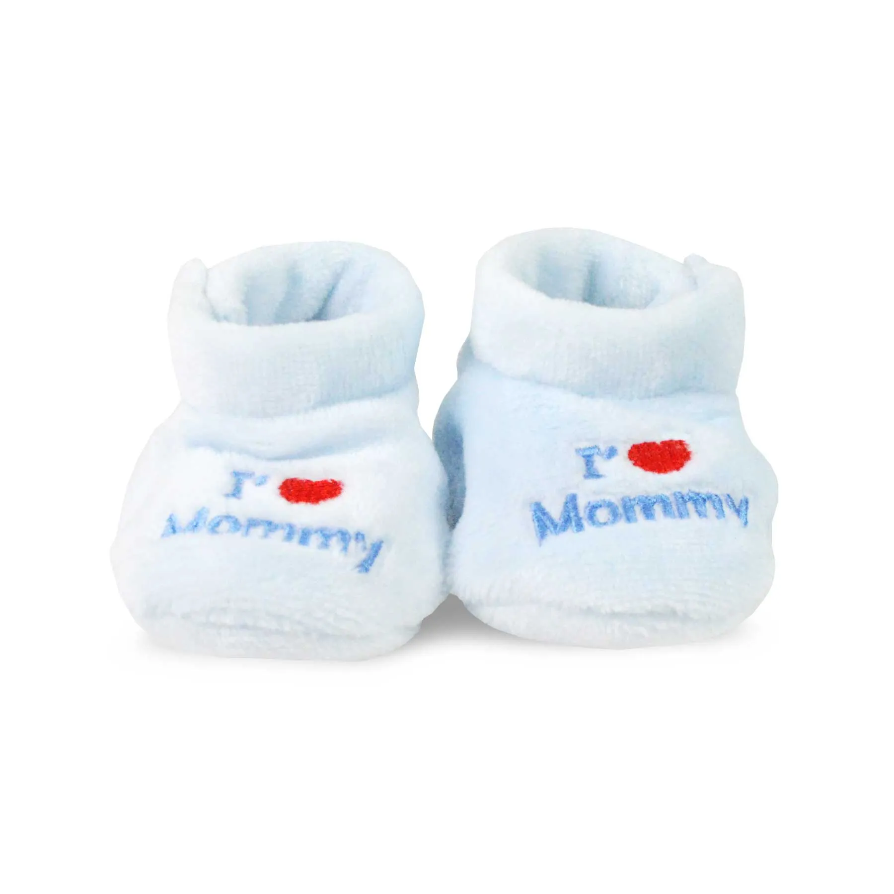 TeeHee Socks Baby Fleece Booties Navy/Blue 2-Pack (40000)