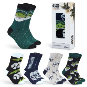 The Mandalorian Mens Socks, 5-Pack Baby Yoda Socks Men, Gifts For Men