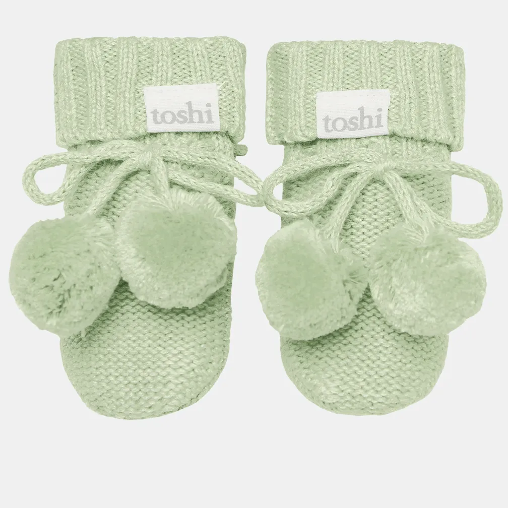 Toshi Organic Booties Marley/Matcha