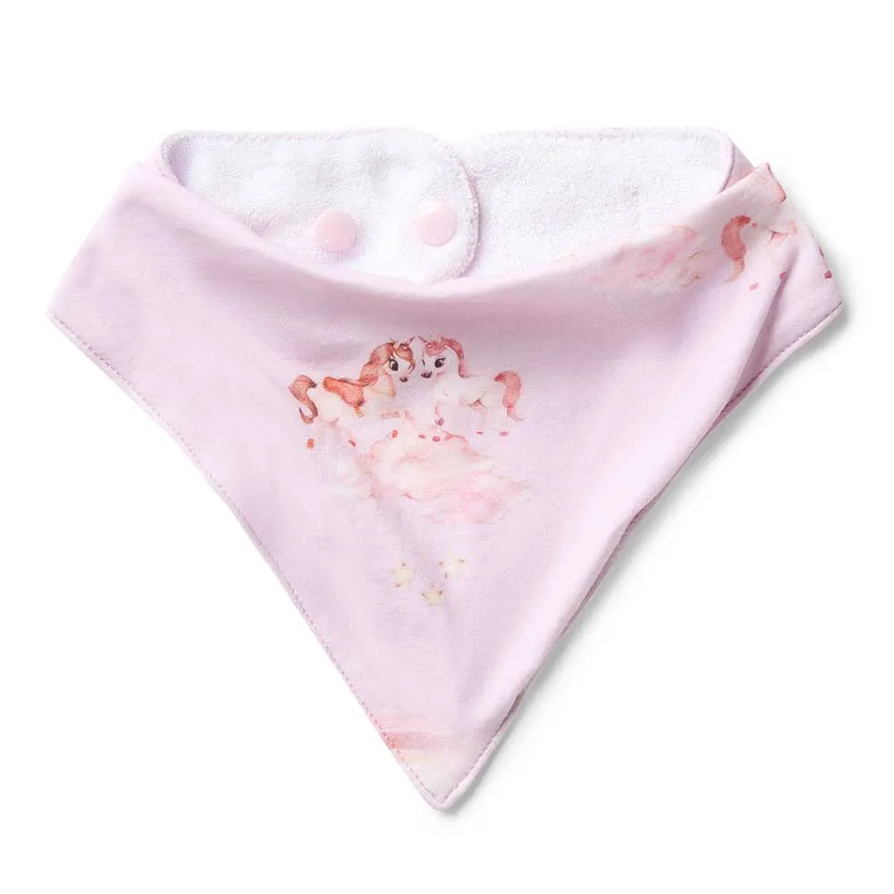Unicorn Organic Dribble Bib