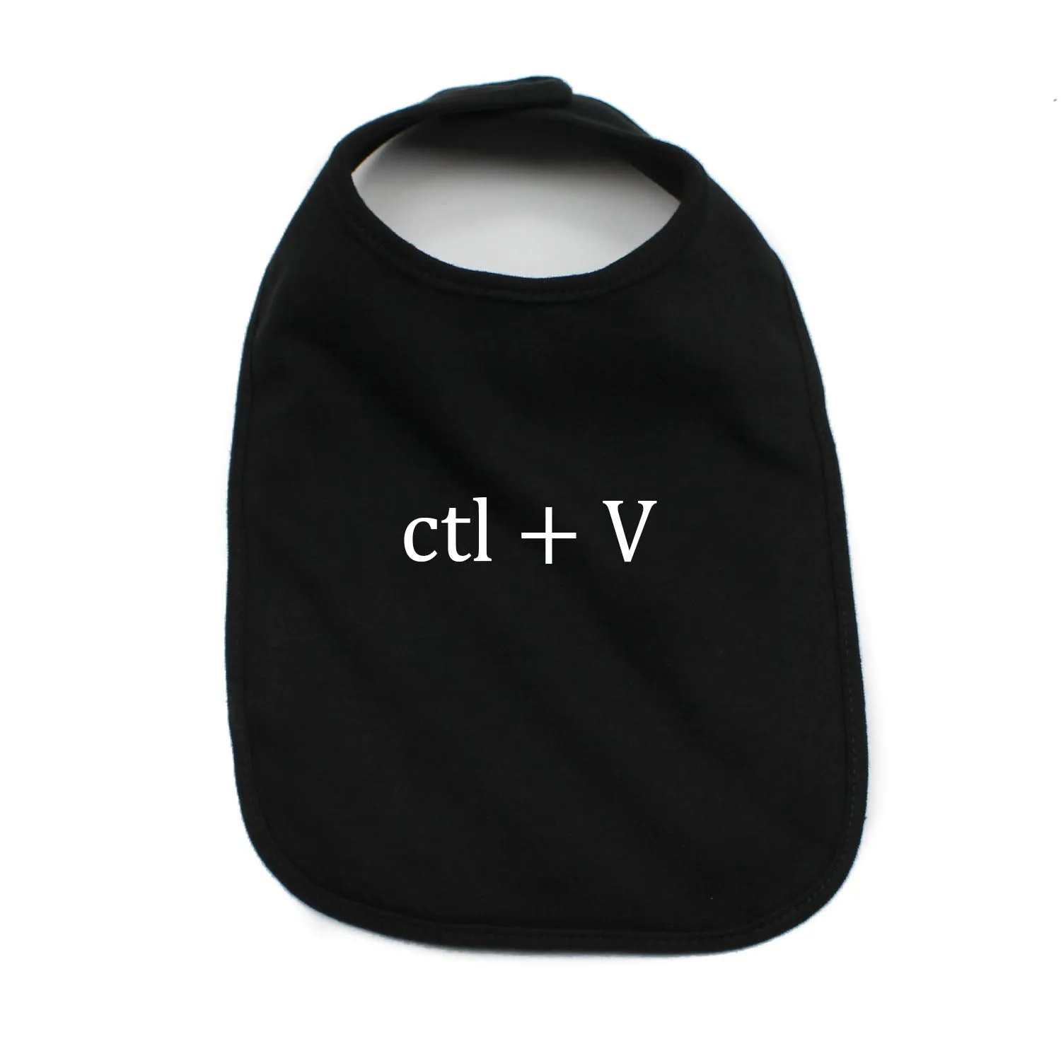 White Copy/Paste(Ctl) Twin Set Unisex Newborn Baby Soft Cotton Bib