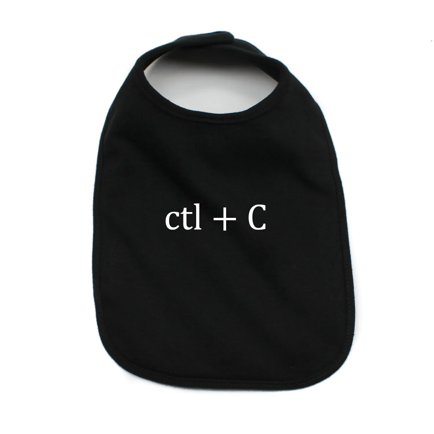 White Copy/Paste(Ctl) Twin Set Unisex Newborn Baby Soft Cotton Bib